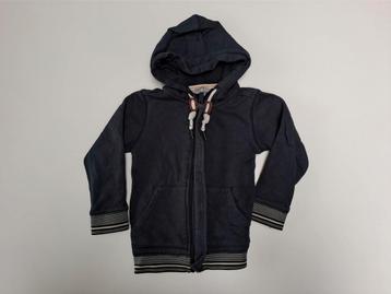 Mt 104 Donkerblauwe hoodie met rits beschikbaar voor biedingen