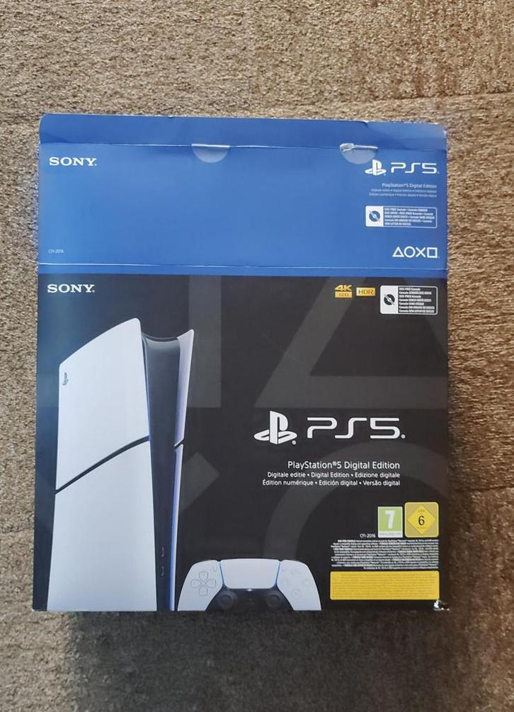 PS5 Digital Edition Slim – Met Accesiores, Games en Spelcomputers, Spelcomputers | Sony PlayStation 5, Gebruikt, Playstation 5 Digital