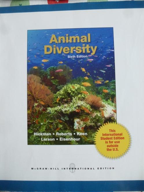 Animal Diversity, Livres, Livres d'étude & Cours, Utilisé, Enlèvement ou Envoi