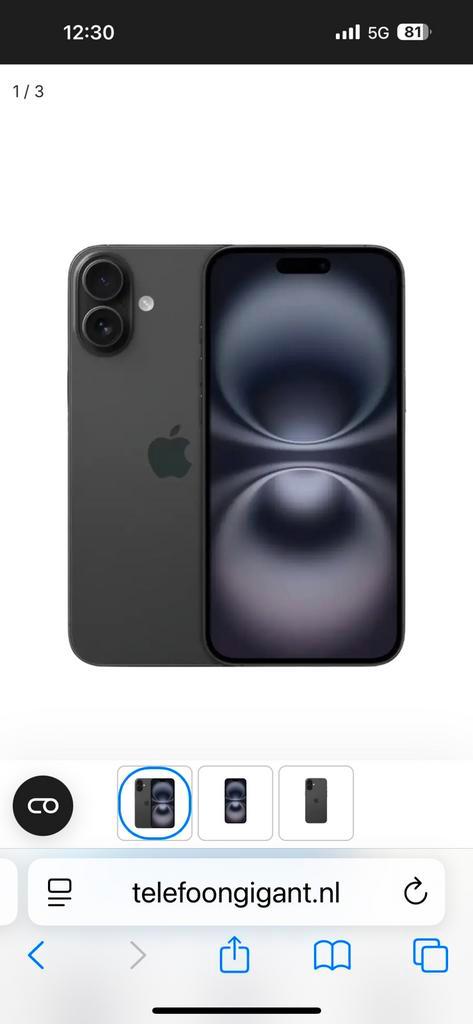 iphone 16 plus 128 gb, Telecommunicatie, Mobiele telefoons | Apple iPhone, Zo goed als nieuw, 128 GB, iPhone 16, Ophalen