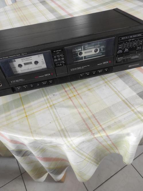 TECHNICS DUBBELE cassette speler RS-T11.ALS nieuw, Audio, Tv en Foto, Cassettedecks, Dubbel, Tape counter, Ophalen
