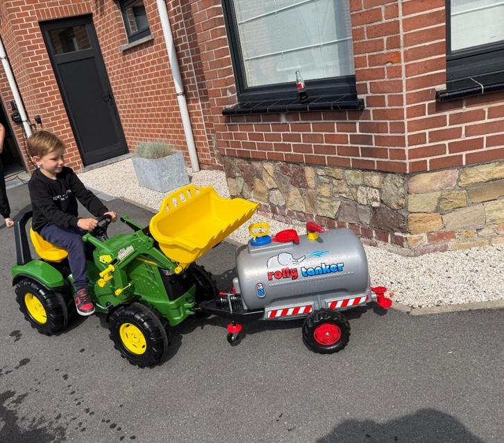 Rolly toys john deere tractor trapauto, Kinderen en Baby's, Speelgoed |Speelgoedvoertuigen, Zo goed als nieuw, Ophalen of Verzenden