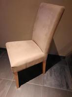 Eetkamerstoelen 6 st. in landelijke stijl beige stof, Huis en Inrichting, Stoelen, Ophalen, Overige kleuren, Stof, Vijf, Zes of meer stoelen