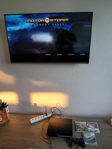 playstation 3 slim model 160gb + controller + 3 games beschikbaar voor biedingen