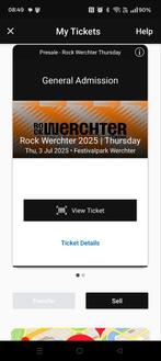 Rock werchter donderdag 2 tickets