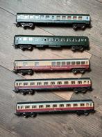 Passagier wagon set 5 stuks HO, Gebruikt, Gelijkstroom, Fleischmann, Wagon