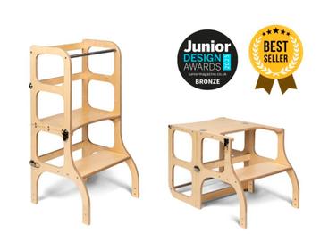 Leertoren Ette Tete omvormbaar tot tafeltje met zitbankje beschikbaar voor biedingen