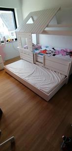 Hutbed LIFETIME Silversparkle + onderschuifbed, Kinderen en Baby's, Kinderkamer | Stapelbedden en Hoogslapers, Overige typen, Gebruikt