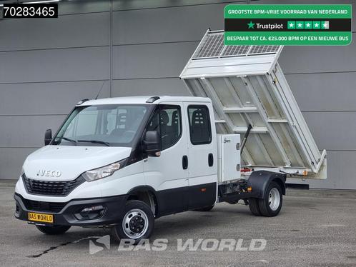 Iveco Daily 35C16 Kipper met Kist Dubbel Cabine Dubbellucht, Auto's, Bestelwagens en Lichte vracht, Bedrijf, Te koop, Achteruitrijcamera