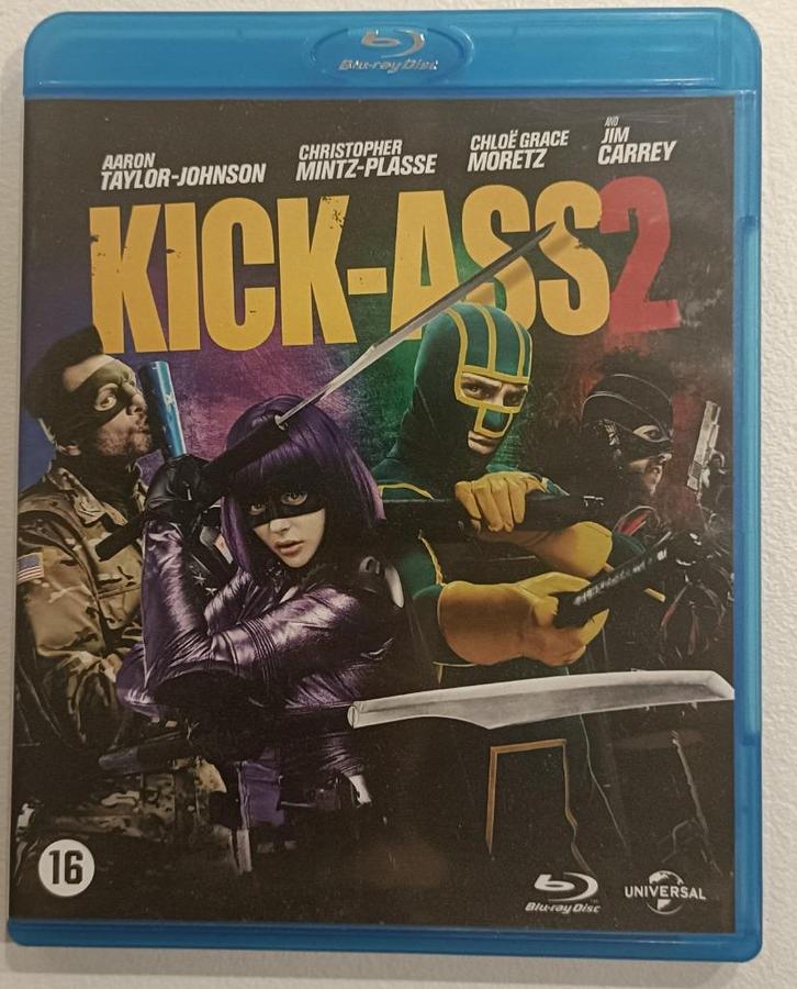 Kick-Ass 2 blu-ray (met NL ondertitels), Cd's en Dvd's, Blu-ray, Zo goed als nieuw, Actie, Ophalen of Verzenden