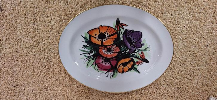 Ovaal Limoges bord Bernard Buffet, Antiek en Kunst, Antiek | Keramiek en Aardewerk, Ophalen of Verzenden