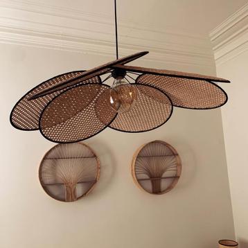 Toffe Hanglamp(en) vintage boho rotan beschikbaar voor biedingen
