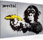 Canvas schilderij Banksy AAP Banaan 130 x 80 cm, Huis en Inrichting, Woonaccessoires | Schilderijen, Tekeningen en Foto's, Verzenden