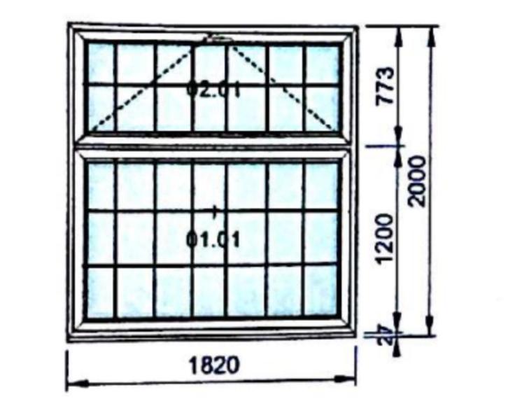 Groot wit raam met dubbel glas, Doe-het-zelf en Bouw, Glas en Ramen, Zo goed als nieuw, Gevelraam of Ruit, 160 cm of meer, 160 cm of meer