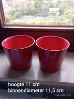Stenen bloempot rood kleurprijs zie omschrijving, Tuin en Terras, Ophalen, Zo goed als nieuw