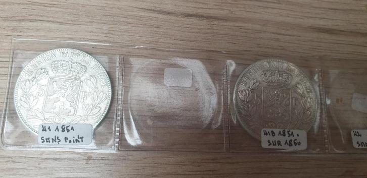 5 francs belge léopold premier tete nue, Postzegels en Munten, Munten | Europa | Euromunten, Losse munt, Overige waardes, België