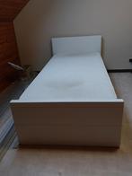 eenpersoonsbed, 90 cm, Modern, Eenpersoons, Wit