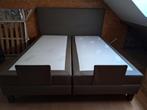 Boxspring verstelbaar (motor), Huis en Inrichting, Slaapkamer | Boxsprings, Ophalen, Bruin, Tweepersoons, Zo goed als nieuw