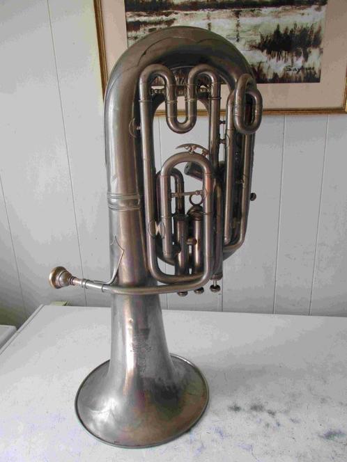 Tuba De Prins gebroeders + Bombardon Van Engelen, Muziek en Instrumenten, Blaasinstrumenten | Tuba's, Gebruikt, Euphonium of Tenortuba