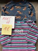 2 t-shirts - maat 68, Kinderen en Baby's, Babykleding | Maat 68, Ophalen of Verzenden, Gebruikt