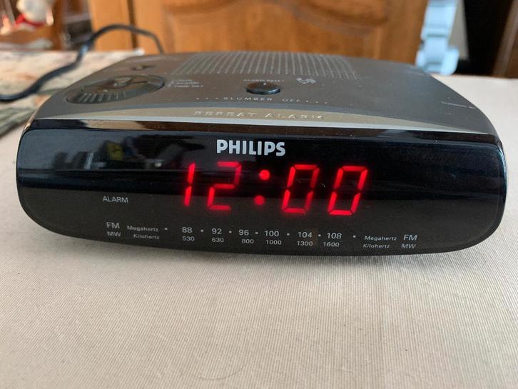 Philips AJ3080 FM MW Wekkerradio, Elektronische apparatuur, Wekkers, Ophalen of Verzenden