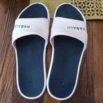 Slippers sauna - strand - zomer (wit/blauw)  44/45, Ophalen of Verzenden, Zo goed als nieuw