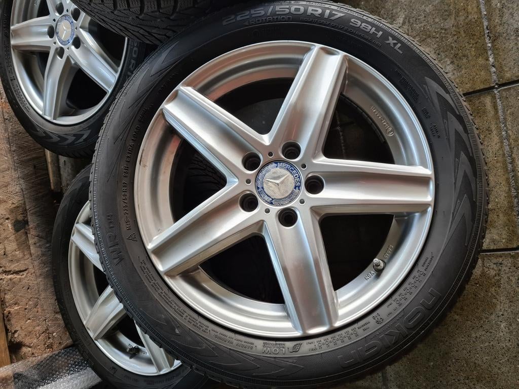 Kit hiver 17 pouces - 5x112, Autos : Pièces & Accessoires, Pneus & Jantes, Pneu(s), Pneus hiver, 17 pouces, Utilisé, Enlèvement