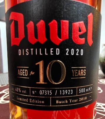 Duvel Destilled 2020 beschikbaar voor biedingen