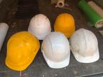 5 casques de chantier - bon état général, Bricolage & Construction, Casques de sécurité, Utilisé