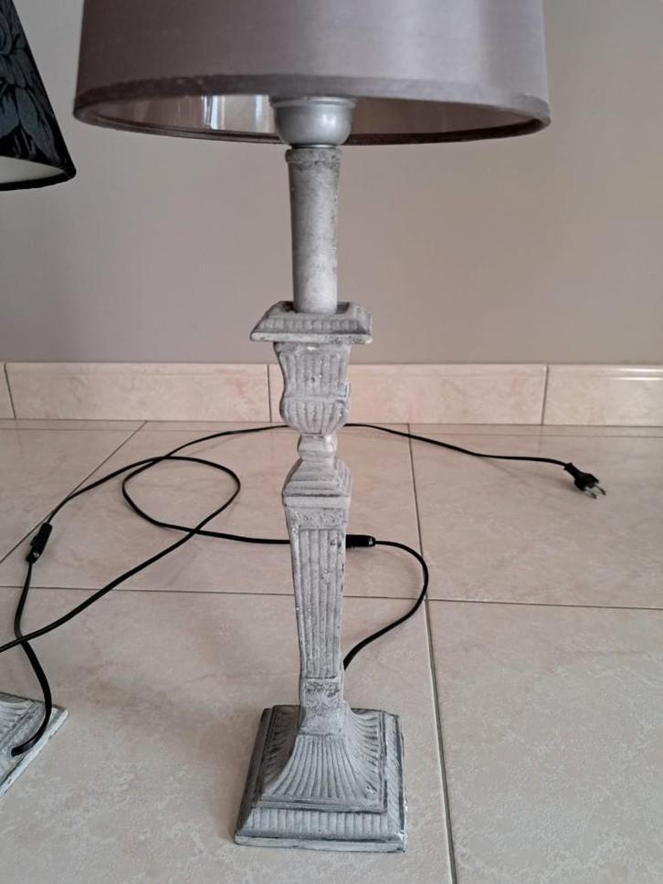 Tafellampen in gietijzer, Huis en Inrichting, Lampen | Tafellampen, Gebruikt, Metaal, Ophalen