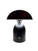 Luxora Dome – Draadloze design tafellamp in zwart, Verzenden, Nieuw, Metaal, Modern