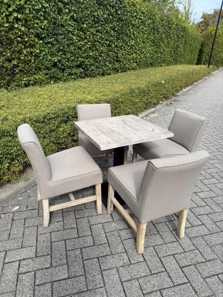 54 stoelen + 35 tafels – stevig horeca/cafetaria meubilair, Huis en Inrichting, Stoelen, Gebruikt, Vijf, Zes of meer stoelen, Hout