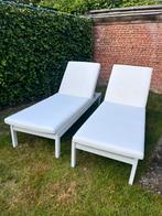 2 ligbedden incl kussens, Ophalen, Gebruikt, Aluminium, Verstelbaar