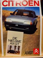 CITROEN AX GT Brochure, Nieuw, Citroën, Ophalen of Verzenden