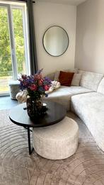 Salontafel + poef set van 2, Huis en Inrichting, Tafels | Salontafels, Ophalen, Zo goed als nieuw