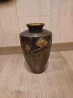 Vase art nouveau de style japonais en laiton/cuivre/bronze, Enlèvement ou Envoi