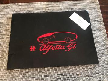 revue de presse catalogue alfa Romeo alfetta gt « gtv » beschikbaar voor biedingen