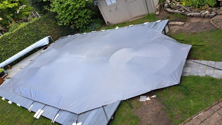 Winterzeil op maat voor zwembad, Tuin en Terras, Zwembad-toebehoren, Zo goed als nieuw, Afdekzeil, Ophalen