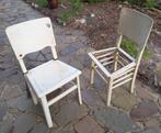 Paire de chaises de bistrot, Gebruikt, Twee, Wit, Ophalen of Verzenden