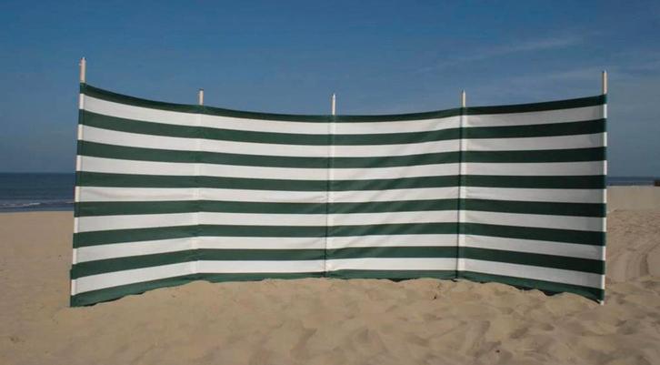 Strand windscherm 5m + grondankers als nieuw !, Caravans en Kamperen, Windschermen, Zo goed als nieuw, Ophalen