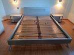 2 persoonsbed met lattenbodem en nachtkastjes, Ophalen, Verstelbaar, 210 cm, Tweepersoons