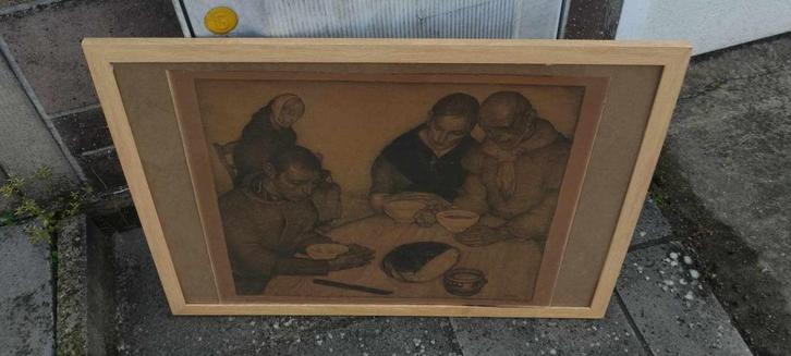 Lithographie signe Anto carte, Antiek en Kunst, Kunst | Litho's en Zeefdrukken, Ophalen of Verzenden
