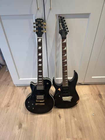 Lot de 2 guitare gaucher a restaurer, Musique & Instruments, Enlèvement, Comme neuf, Ibanez
