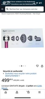 Dyson supersonic fuschia, Elektronische apparatuur, Ophalen, Nieuw, Haarverzorging