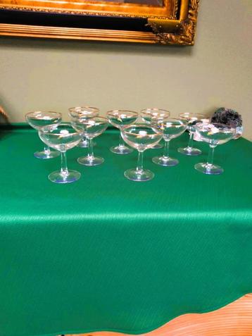   Originele Babychamglazen – Set van 10 vintage pareltjes! . beschikbaar voor biedingen