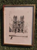 Tableau de notre - dame de paris, Antiquités & Art, Art | Dessins & Photographie, Enlèvement ou Envoi