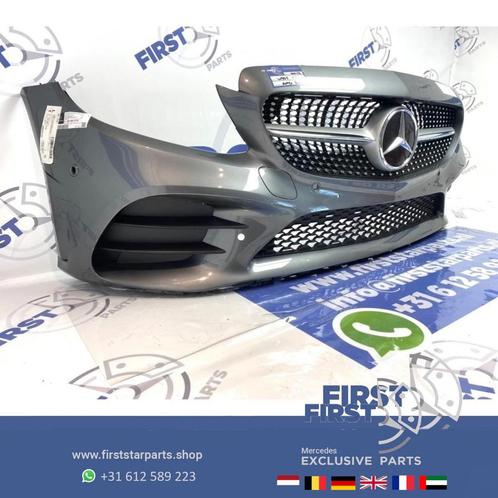 W205 FACELIFT AMG VOORBUMPER + diamond gril 2019 Mercedes C, Auto-onderdelen, Carrosserie, Bumper, Mercedes-Benz, Voor, Gebruikt