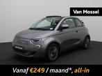 Fiat 500 C Icon 42 kWh Cabrio | ECC | Navi | LMV | Cabrio |, Auto's, Stof, Cabriolet, Te koop, 42 kWh