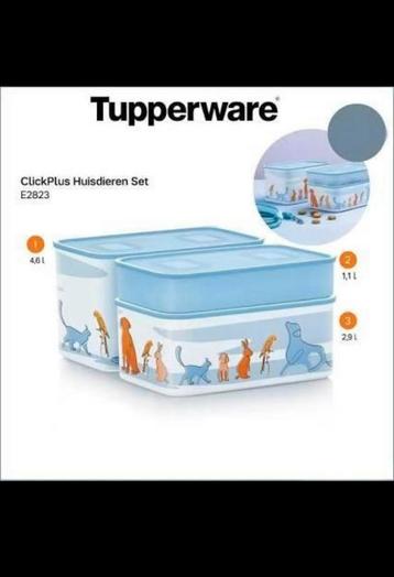 🍄 Tupperware . NIEUWE ClickPlus set “ huisdieren “ beschikbaar voor biedingen