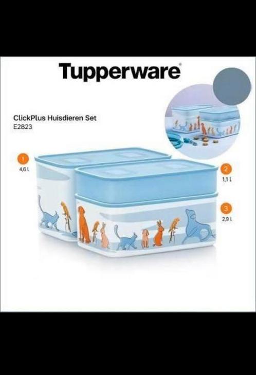 🍄 Tupperware . NIEUWE ClickPlus set “ huisdieren “, Huis en Inrichting, Keuken | Tupperware, Nieuw, Ophalen of Verzenden